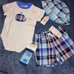 NWT
Gymboree Blue and White Plaid Set